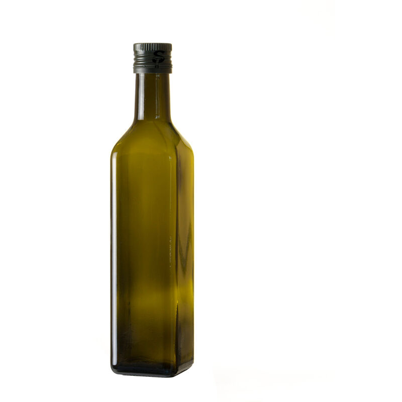 Bottiglia Marasca 0.5 Lt per olio in vetro con tappo verde o oro STI