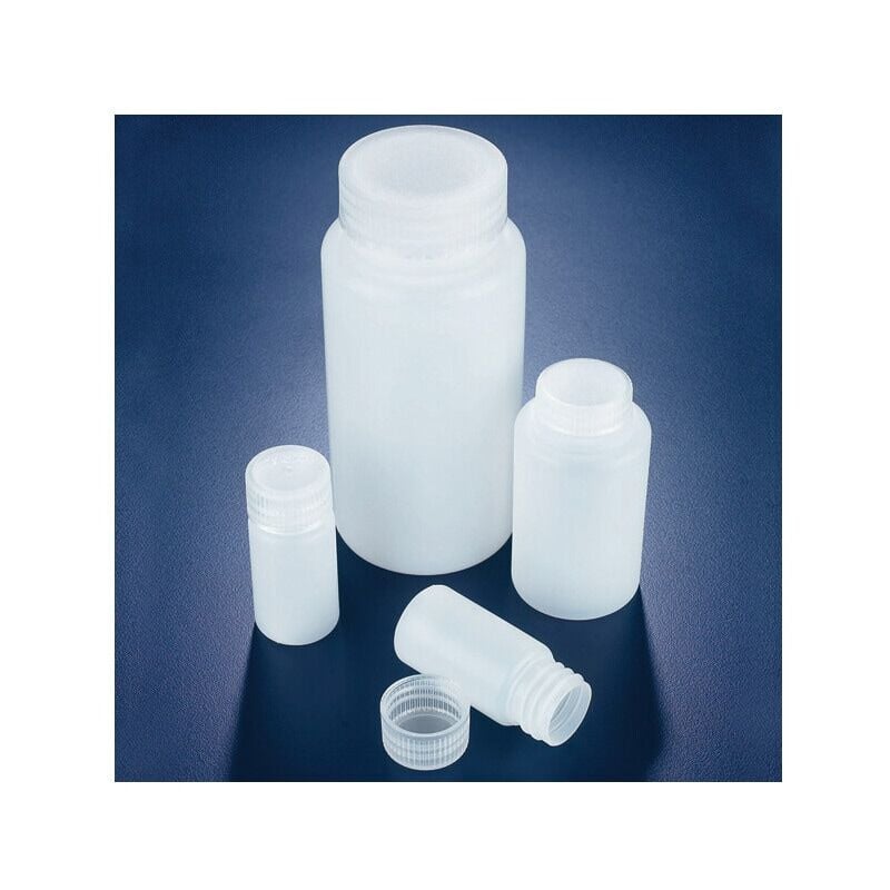 Azlon - Pk-10) Bottle Round, hdpe, Wide Neck 100ML