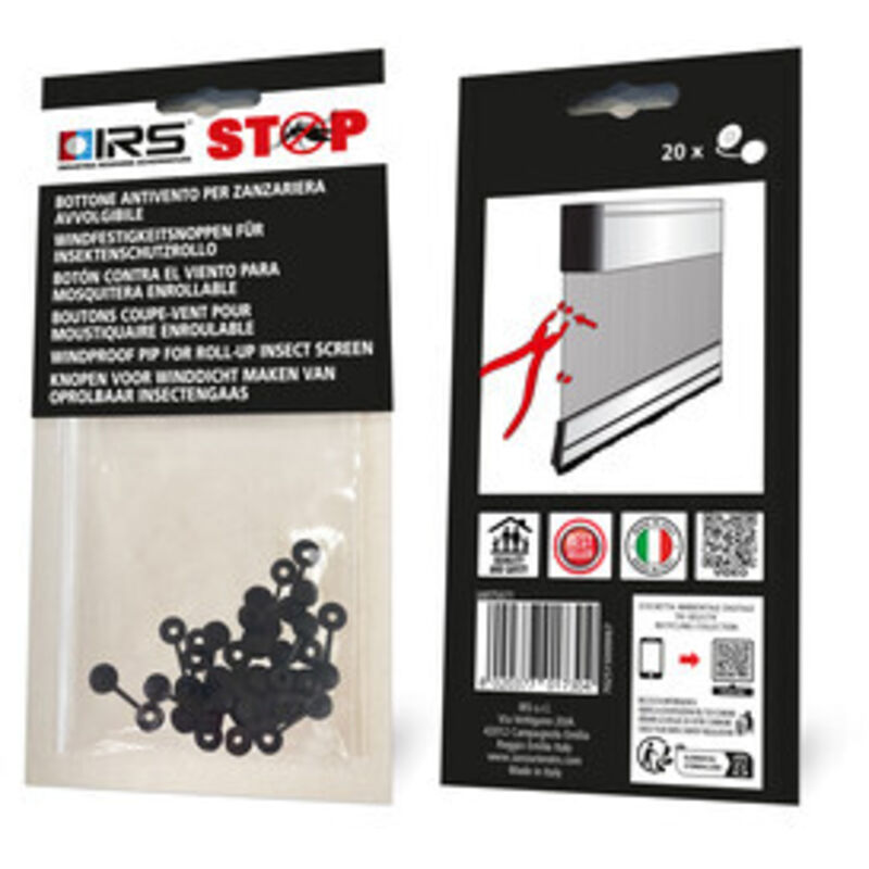 Bottone Antivento P/zanzariera 20pz