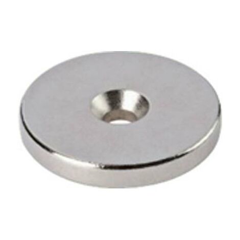 BOTTONE MAGNETICO AL NEODIMIO FORATO - D.MM 20 H.MM 3- 28 pezzi