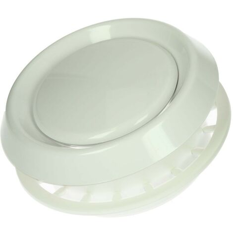 Bouche de sortie d'air diamètre 125 mm blanc
