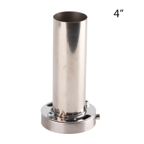 Bouche d'échappement ronde 4" ajustable avec silencieux amovible