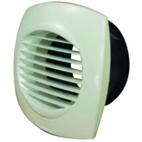 Unelvent – Bouche d'extraction fixe en plastique 80mm – Ventilation mécanique contrôlée – Faible niveau sonore – Installation facile sur cloisons minces
