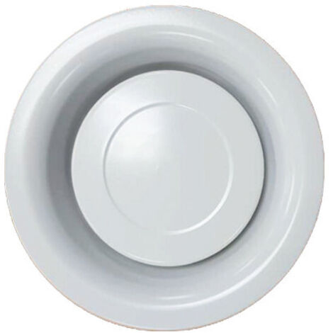 Bouche d'extraction et d'insufflation BEM métallique rond 100mm réglable - UNELVENT - 850017
