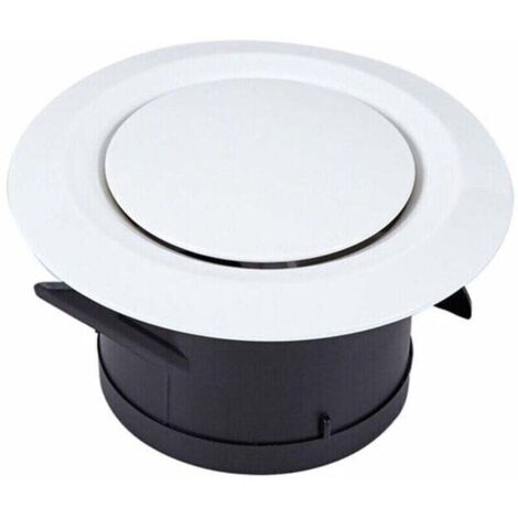 Bouche d'extraction et d'insufflation d'air Ø100, SL.GT 3 griffes articulées Grille de ventilation plastique ronde orientable Ventilation par ventilateur