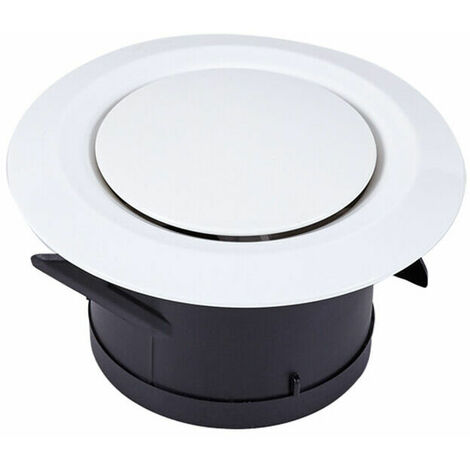 Bouche d'extraction et d'insufflation d'air 100,SL.GT 3 griffes a joint - Grille de ventilation ajustable en plastique ronde - Aération ventilateur