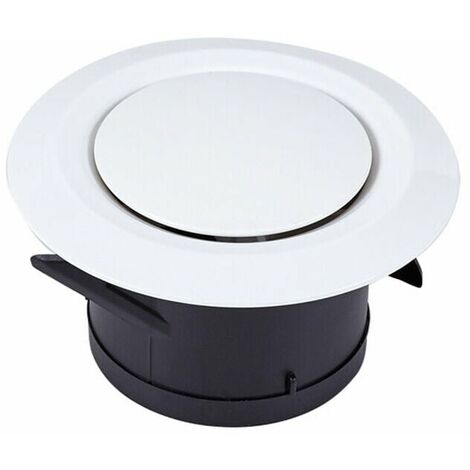Bouche d'extraction et d'insufflation d'air Ø100,SL.GT 3 griffes a joint - Grille de ventilation ajustable en plastique ronde - Aération ventilateur