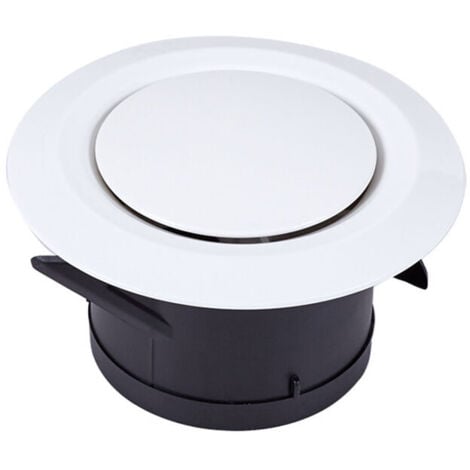 SHMSHNG Bouche d'extraction et d'insufflation d'air 100,SL.GT 3 griffes a joint - Grille de ventilation ajustable en plastique ronde - Aération ventilateur