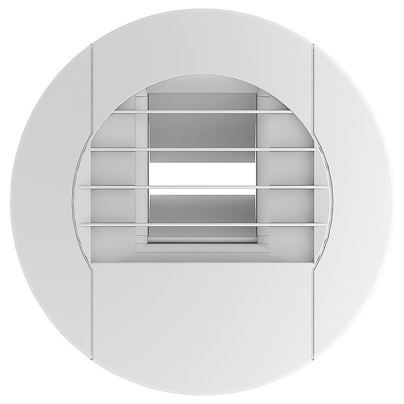 Bouche hygroréglable temporisée cuisine électrique (12V) 10-40/90 D125 mm (850808)