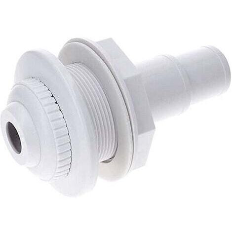 Bouche D'impulsion pour piscines Démontables，Buse D'impulsion pour Piscine Démontable avec Joint et Adaptateur pour Drainage Piscine 1 1/2"