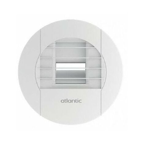 Bouche VMC hygroreglable salle de bain 10/40 Atlantic - Blanc - 125 mm