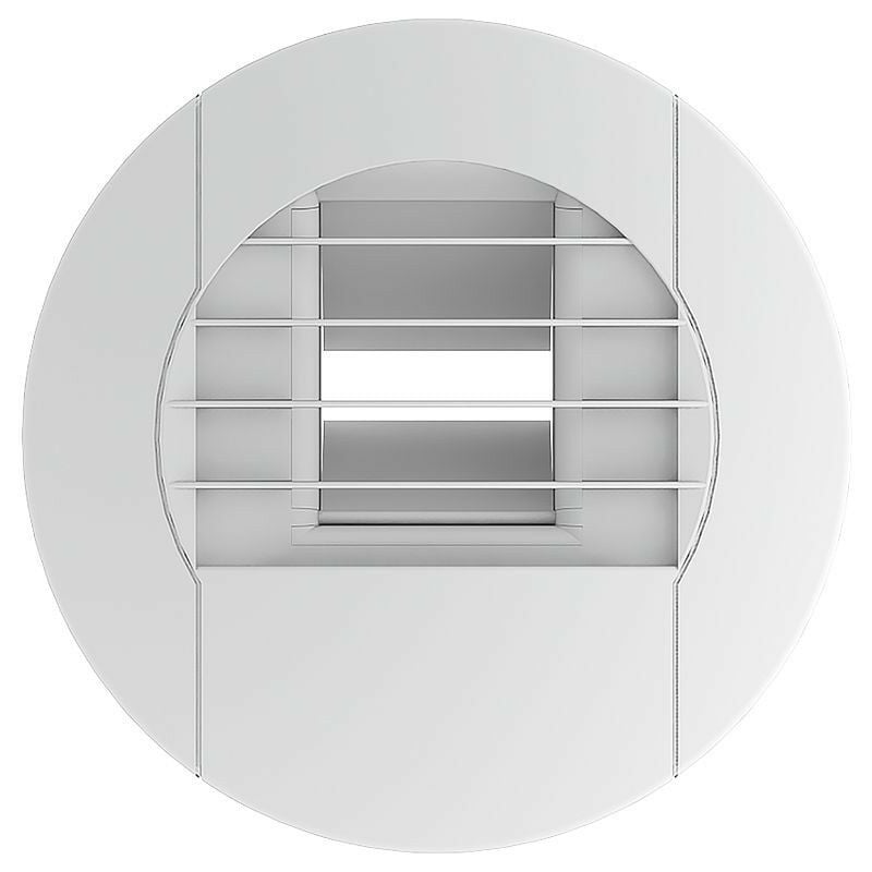 Bouche hygroréglable temporisée cuisine électrique (à piles) 10-45/135 D125 mm (852817)