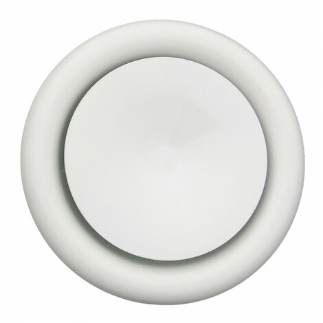 bouche insufflation - en métal - diamètre 125 mm - unelvent 850264