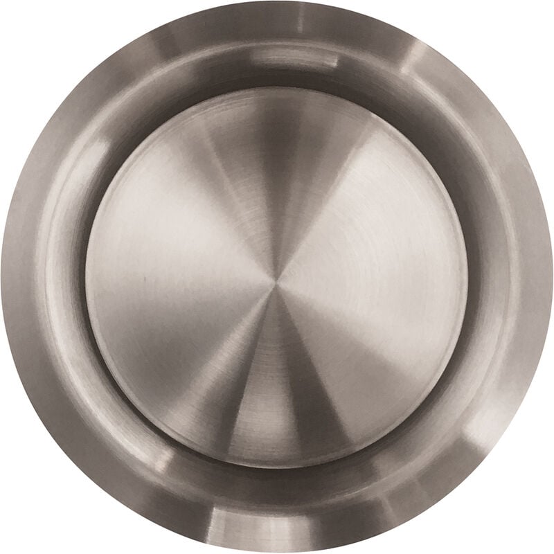 Bouche réglable extraction ou insufflation sans manchette - Inox brossé Ø160