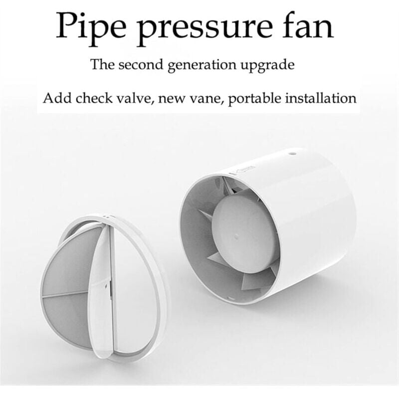 Bouche vmc 7 Lames Conduit Ventilateur, 12W Ø80 sdb abs Plastique Énergie Économie