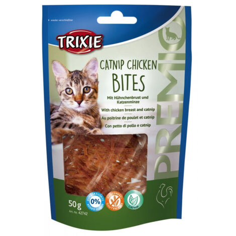 Bouchées de poulet à l'herbe à chat 50 gr pour chat - Trixie