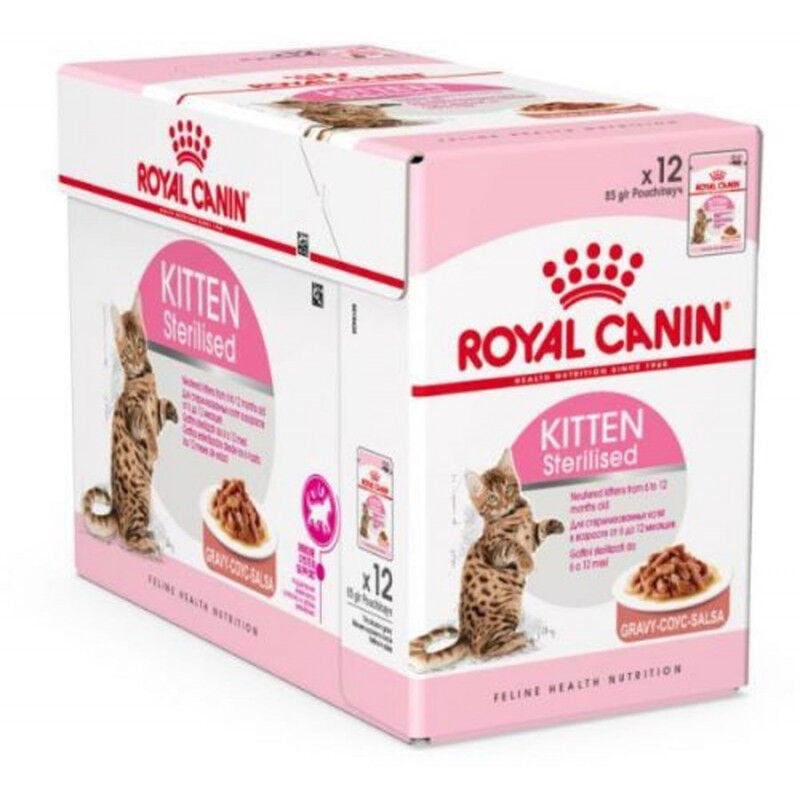 Fhn Wet Kitten Stérilisé Gravy 85 gr (12uds) (9003579007129) - Royal Canin