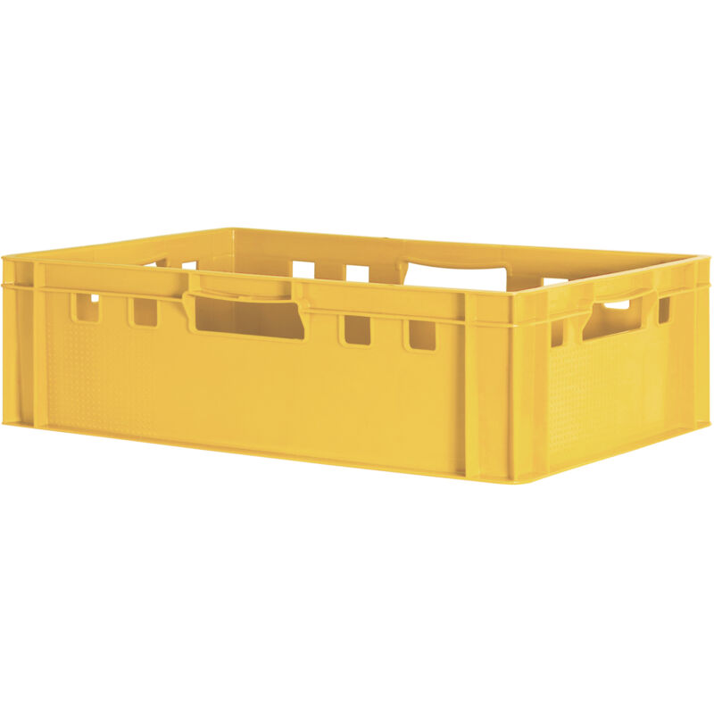 Kingpower - Boucher Caisse Viande Caisse Eurofleischkiste Caisse Empilement Plastique E2 Jaune
