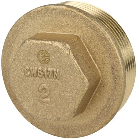 Bouchon 2’’ hexagonal laiton nu