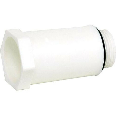 bouchon 3/4" avec filetage plastique blanc