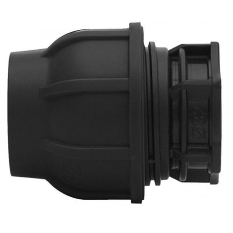 Bouchon à compression PP 40 PN16, pour tubes PE, noir