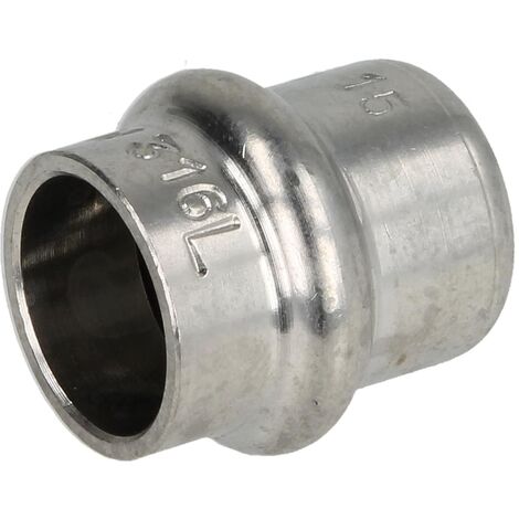 Bouchon à sertir profil V en inox F22