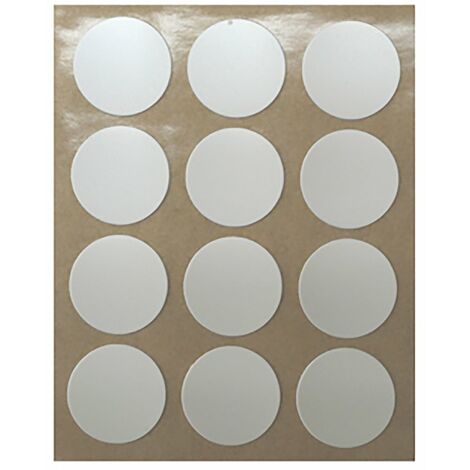 Bouchon à vis  Fabriqué en PVC  Finition blanche  Mesures 17170.5mm  36 Unités - talla