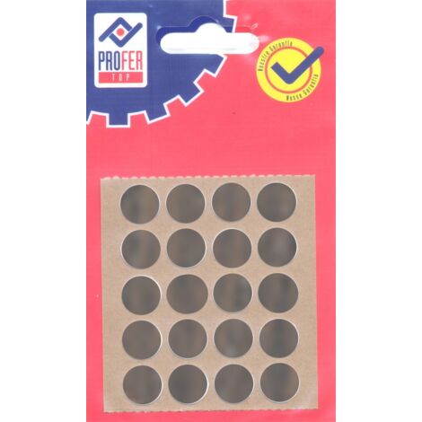 BOUCHON ADHÉSIF WENGE BL 20 PCS - 13 MM