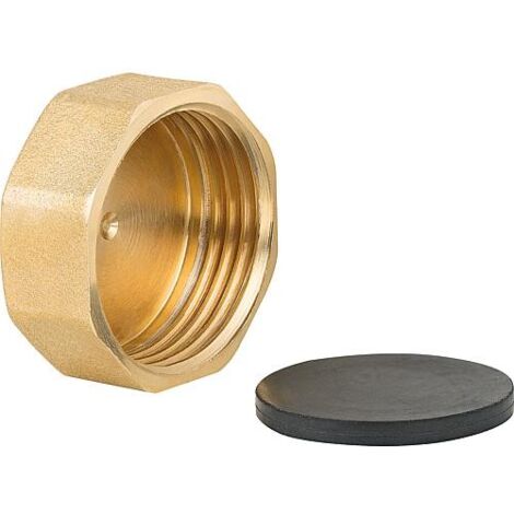 Bouchon avec filetage femelle 3/4" nickelé