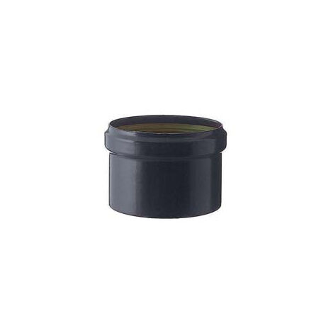 Bouchon Aveugle D'Évacuation Des Condensats Pour Poêles À Granulés Noir Mat 1,2mm - ø 8cm