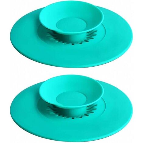 Bouchon Baignoire Bouchon evier Cuisine Universel Bouchon evier Bouchon de Baignoire,2 pièces, Filtre à déchets Alimentaires et à Cheveux intégré, adapté aux éviers, lavabos, baignoires