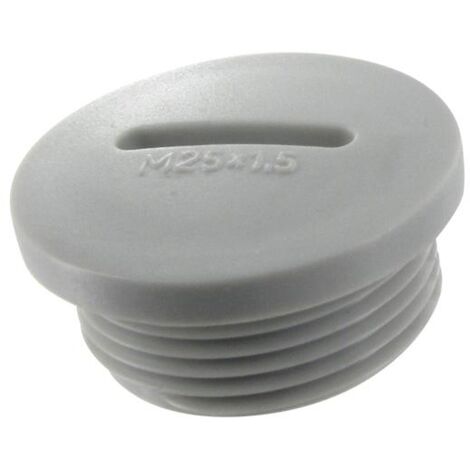 Bouchon bombé Polyamide gris ISO 25 BLM 104252