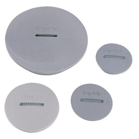 Bouchon bombé Polyamide gris Pg 21 BLM 104212