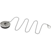 Bouchon caoutchouc enjoliveur inox ø37x40 chaînette long.400 mm NOYON & THIEBAULT
