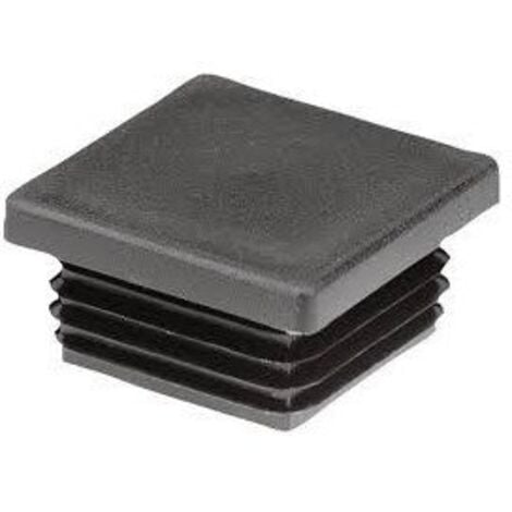 VIS EXPRESS Bouchon carré 100X100 Epaisseur Tube 2 à 4 Polyethylène noir-1 pièce