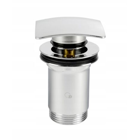 BOUCHON CARRÉ CLIC-CLAC GRAND CHROME 11/4