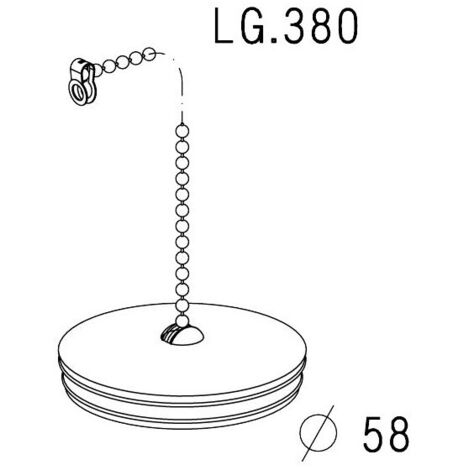 Bouchon chaînette pour évier Ø 58 mm - Nicoll