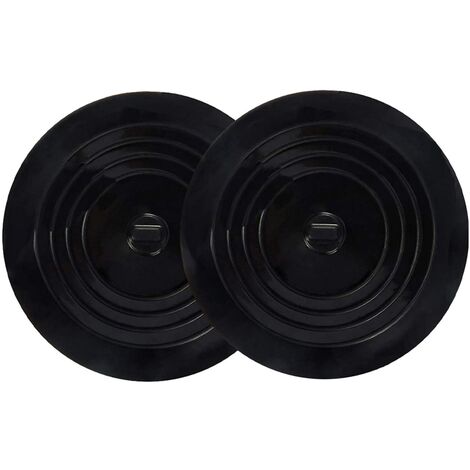 Bouchon de Baignoire en Silicone 15cm Fontainebleau Noir - Bouchon de  Vidange pour la Cuisine, la Salle de Bain, les Blanchisseries et la Piscine