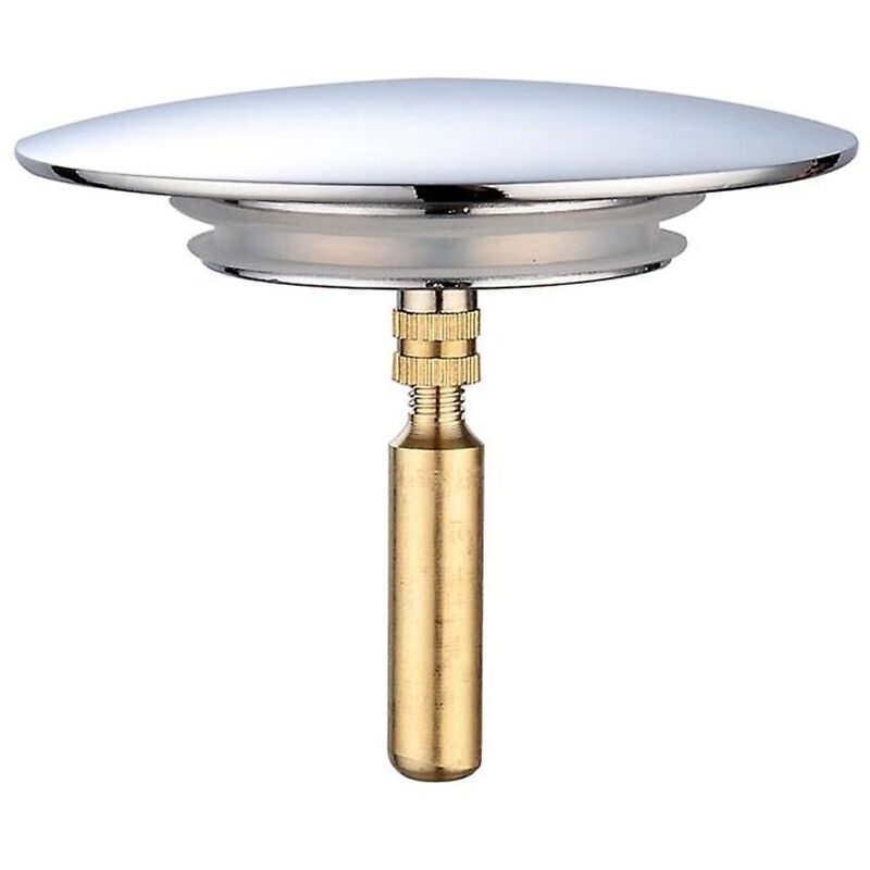 Bouchon de baignoire, 70 mm, avec double articulation, réglable en hauteur