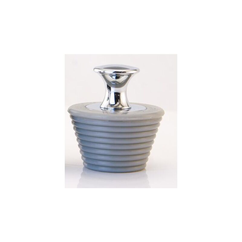 Bouchon de baignoire, fiable pour bouchon de baignoire empêche l'eau de s'écouler dans la douche et l'évier (gris)