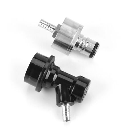 Bouchon de carbonatation en acier inoxydable pour brassage maison, avec raccord rapide à bille et embout 1/4" pour boissons chaudes