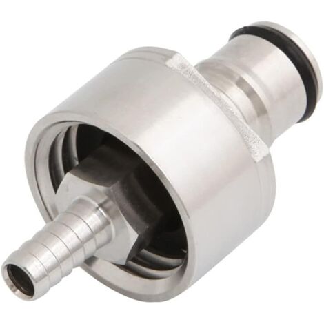 Bouchon de carbonatation en acier inoxydable - Remplisseur de bouteille avec boule cannelée de 0,6 cm - Pour soda, bière, jus