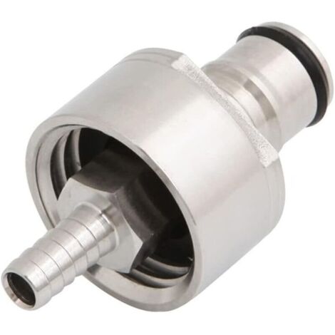 Bouchon de carbonatation en acier inoxydable - Remplisseur de bouteille avec boule cannelée de 0,6 cm - Pour soda, bière, jus