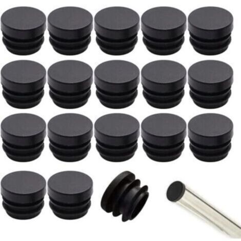 Bouchon de Chaise 16mm 32 pièces Embout pour Chaise Bouchon en Plastique Rond Embout Bouchons pour Tube de Chaise Bouchon Pied de Chasie Pied de Chaise Protection-Crezuo