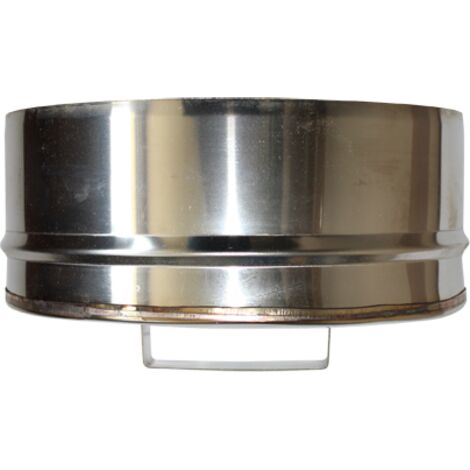 Bouchon de condensation étanche simple paroi inox femelle - Ø 100