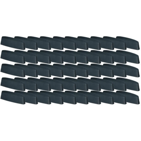 Bouchon de drainage pour fenêtres PVC, couvercle anthracite, 36 mm, lot de 50