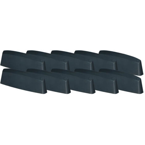 Bouchon de drainage pour fenêtres PVC, couvercle anthracite, 45 mm, lot de 10