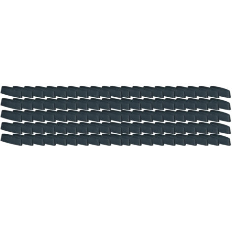 Bouchon de drainage pour fenêtres PVC, couvercle anthracite, 45 mm, lot de 100