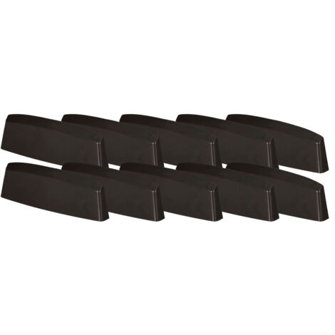 Bouchon de drainage pour fenêtres PVC, couvercle, marron, 36 mm, lot de 10