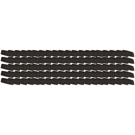 Bouchon de drainage pour fenêtres PVC, couvercle, marron, 36 mm, lot de 100 pièces